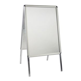 Kundenstopper A1 Outdoor SOLID-STOP Rondo | silber | 25 mm