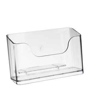 Prospekthalter, Polystyrol, transparent PTXE 1 x A6  | Querformat 