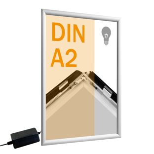 Cadre clic-clac, aluminium, A2, LED null