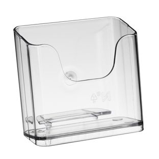 Prospekthalter, Polystyrol, transparent PTXE 1 x Hochformat | A6