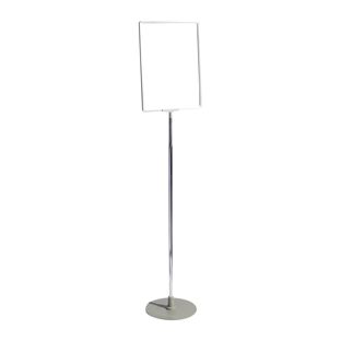 Présentoir sur pied, réglable en hauteur, A3, argent 