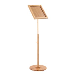 Présentoir sur pied BAMBOU A4 réglable 