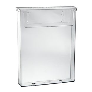 Prospektbox wetterfest mit Deckel, Polystyrol, transparent, robust, Taymar A4 
