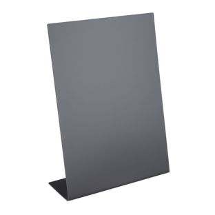 Ardoise de table en forme de L, noire 