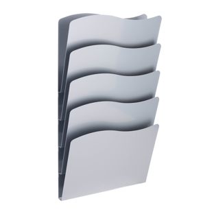 Wandprospekthalter, A4 Hochformat, Stahl PTXG silber