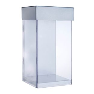 Flyerbox outdoor mit Deckel, extra tief, Indisplay Shieldbox, extrem robust 1/3 A4 