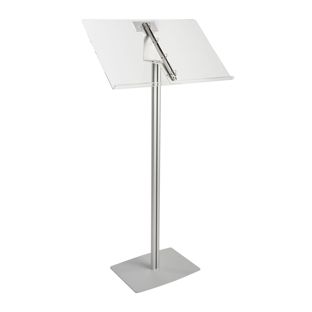 Pupitre classeur sur pied, 2 x A4, argent 