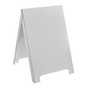 Stop-trottoir PS-STOP pour l’extérieur 50,8 x 80 cm, pour recouvrir d'un film adhésif, blanc 