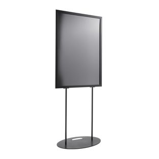 Présentoir sur pied double face A1, base ovale null