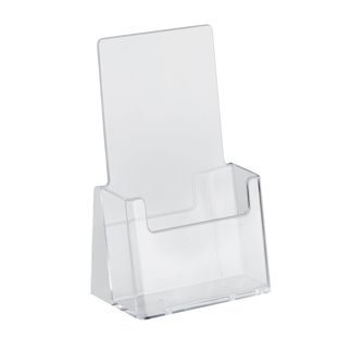 Porte-brochure, 1 compartiment, polystyrène, transparent, Taymar 