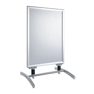 Stop-trottoir SPIDER A1, résistant au vent, profil 32 mm, argenté 