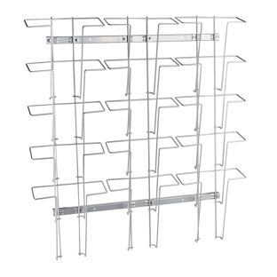 Wandprospekthalter JACKSON aus Draht, Metall, silber 15 | Hochformat | A4
