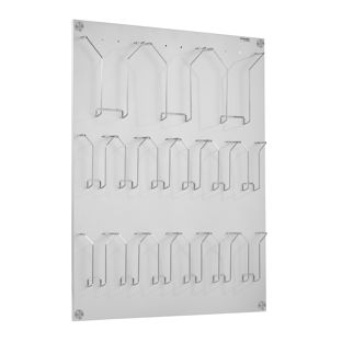 Porte-brochures mural FOCUS, 9 x A4 / 18 x DIN long 