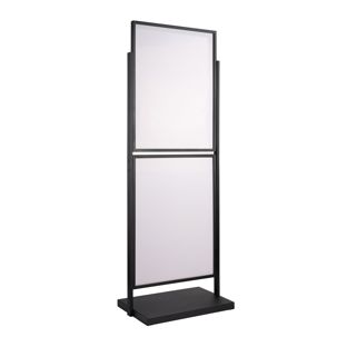 Porte-affiche sur pied, double face A1, EDGE noir | null