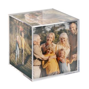 Cube photo, pour 6 photos, 90 x 90 mm 