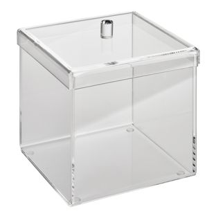 Boîte acrylique avec couvercle 160 x 160 x 160 mm | couvercle recouvrant