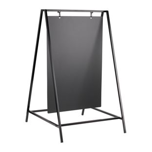 Stop-trottoir ardoise Swing, 50 x 70 cm, noir 