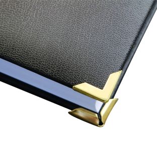 Coins pour livre métal PS 16 - 16 x 16 mm  | laitonné 