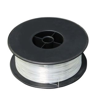 Heftdraht aus Eisen silber  | No. 26 - ⌀ 0,50 mm  | Spule mit ca. 2 kg 