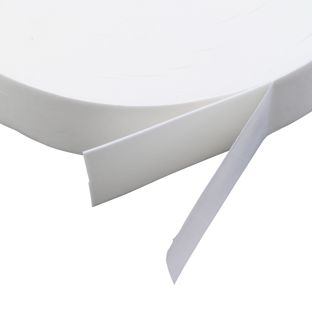 Ruban adhésif mousse en PE double face, blanc, épaisseur 1 mm, fort adhésif, EL100 40 mm