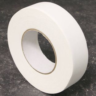 Gewebeband einseitig klebend, Fälzelband weiß  | 19 mm