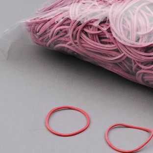 Elastiques en caoutchouc, rouge 20 mm | 1 mm