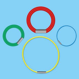 Elastiques en boucles avec ferret métallique | Production sur mesure 
