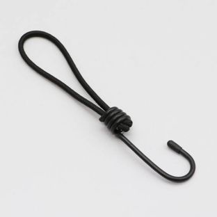 Spannschlaufen mit Metallhaken 150 mm | schwarz 