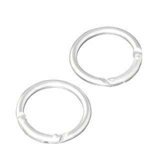 Mousquetons, rond, 38 mm, aluminium, argent argent 