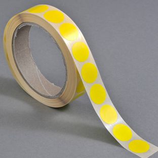 Pastilles de marquage, jaune  | 13 mm