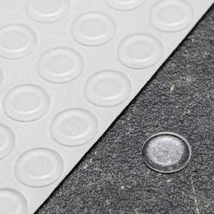 Elastikpuffer, Scheibe, selbstklebend 12.7 mm | transparent 