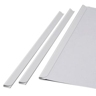Klemmschienen DIN A5, weiß, 3-4 mm 