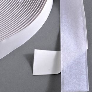 Flauschband selbstklebend auf Rolle mit 25 m 25 mm | weiß 