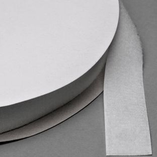 Klettband zum Nähen, Flausch (Rolle mit 25 m) 30 mm | weiß 