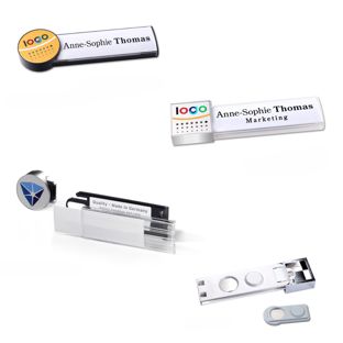 Namensschilder amigo® alu-print Magnet 