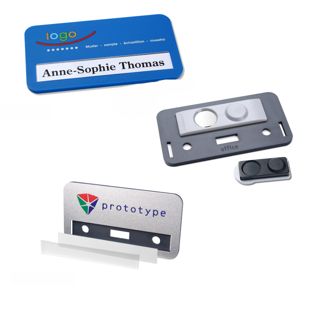 Namensschilder office color-print Magnet 