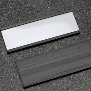 Etikettenhalter, C-Profil, magnetisch,  Abschnitte 40 mm | 100 mm | nicht selbstklebend 