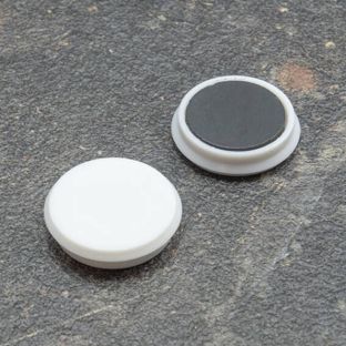 Aimant de bureau, rond 24 mm | blanc 