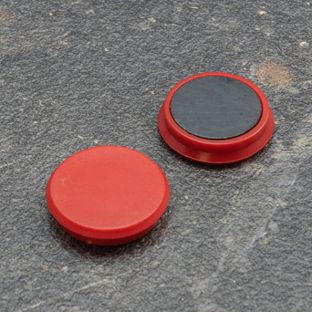 Aimant de bureau, rond 24 mm | rouge 
