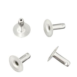 Rivets creux doubles, partie inférieure, ouverte, type A, diamètre de la tête 10 mm 