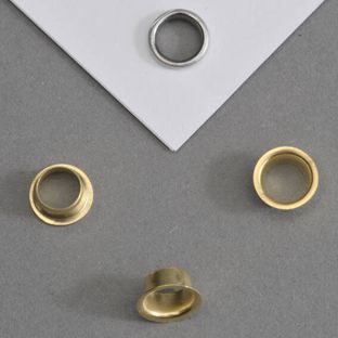 Œillets pour papier type similaire 24, 25 - 3,8mm - 3,4mm  | laitonné 