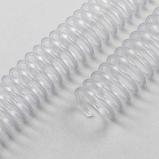 Spirales plastiques, A5, pas 4:1, transparent, 10 mm | transparent 