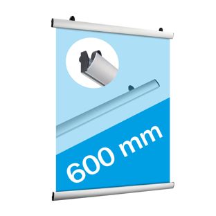 Klemmschienen für Plakate, Aluminium, aufklappbar 600 mm