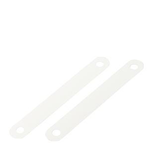 Compresseur reliure plastique 95 x 12 mm, blanc 