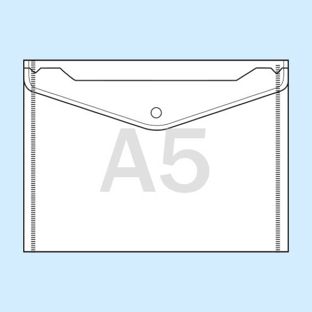 Porte-document pour documents au format A5, film PP 180 microns 