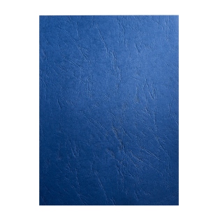 Couverture de reliure A4, cuir bleu foncé