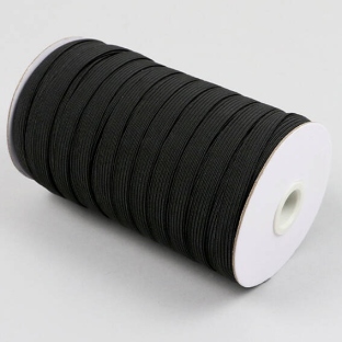 Elastiques en rouleau, 10 mm, noir (rouleau de 80 m) 