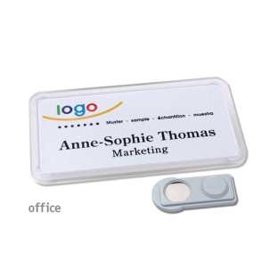 Porte-badges Office 40 smag® aimant transparent 