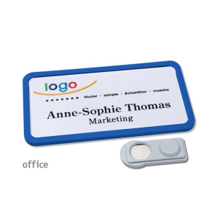Porte-badges Office 40 smag® aimant bleu 