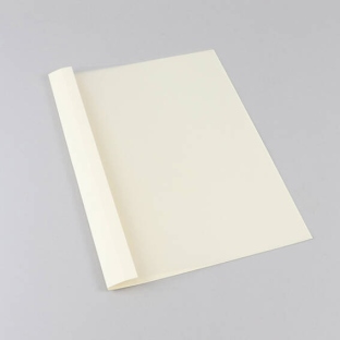 Chemise à œillets A4, carton lin, 25 feuilles, blanc brut | 2 mm